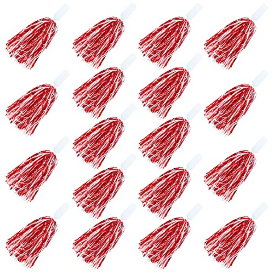 Cheerleading Pom Pom - 18PCS Cheerleading Pom Poms Metallic Foil