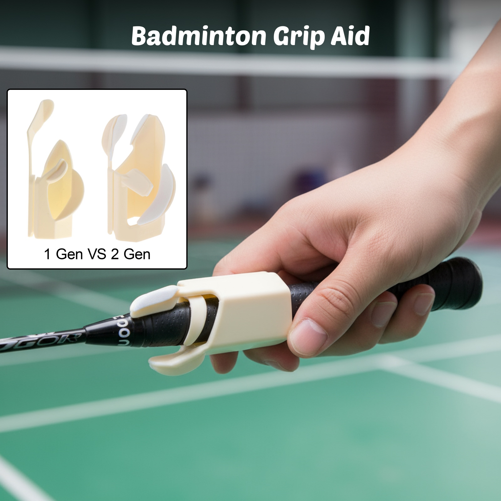Sports Equipment For Tennis - Badminton Grip Aid Posture Corrector Training