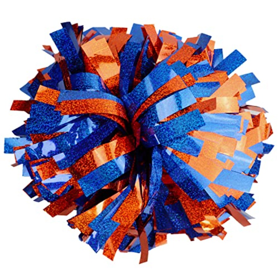 Cheerleading Pom Pom - 2 Pack 6 Inches Metallic Holographic