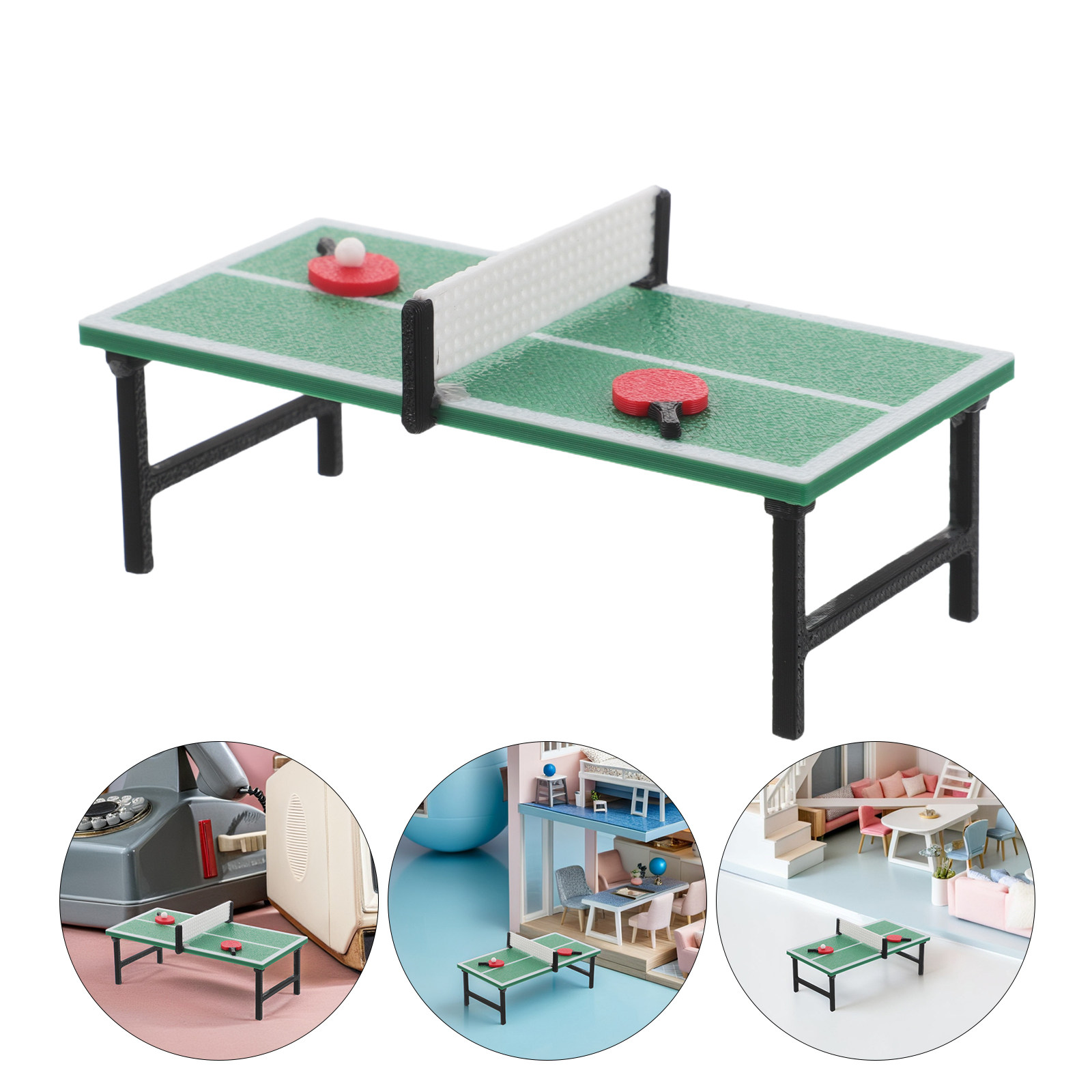 Sports Equipment For Tennis - 1Set Miniature Table Tennis Set Realistic