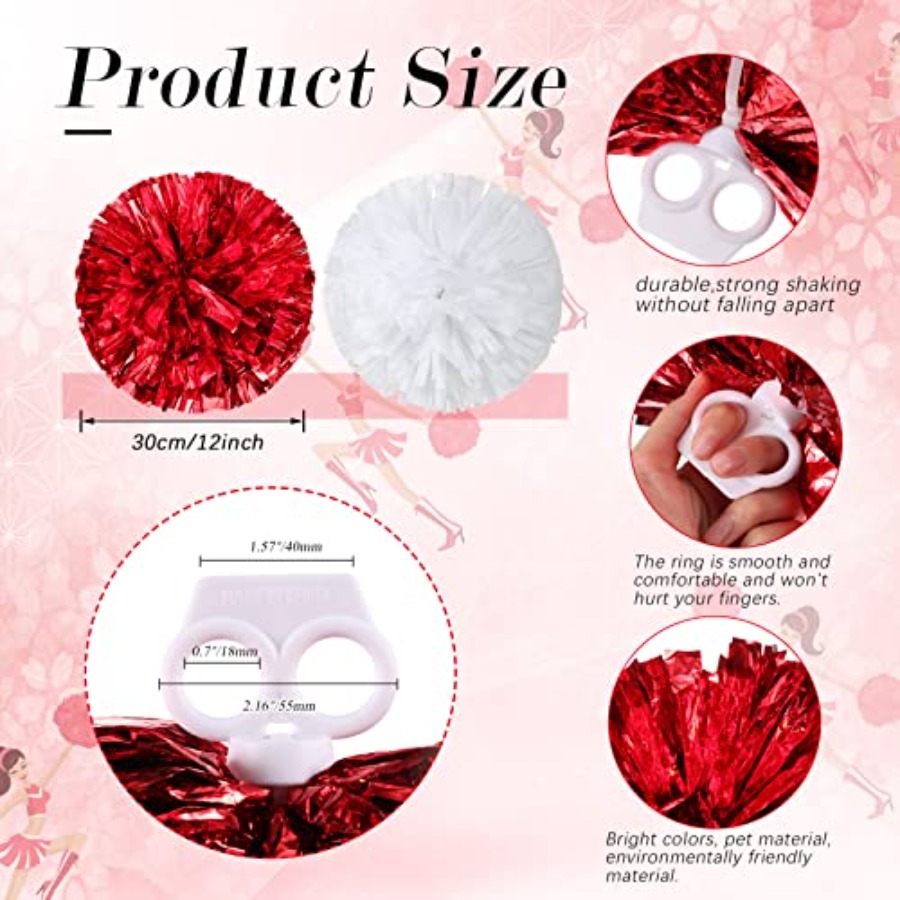 12 Pcs Cheerleading Pom Poms C - огляд і ціна Cheerleading Pom Pom