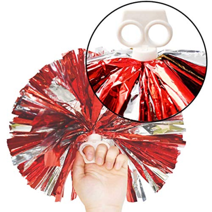 4 Pack 2 Pair Metallic Foil Ch - огляд і ціна Cheerleading Pom Pom