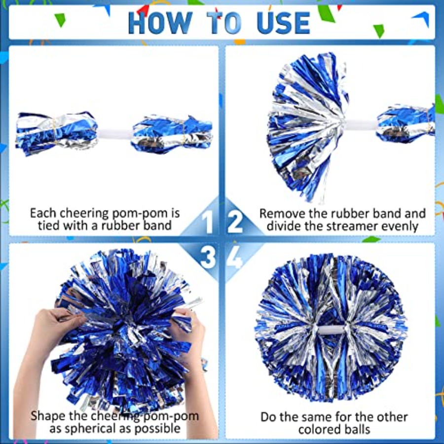 24 Pack Cheerleading Pom Poms  - огляд і ціна Cheerleading Pom Pom