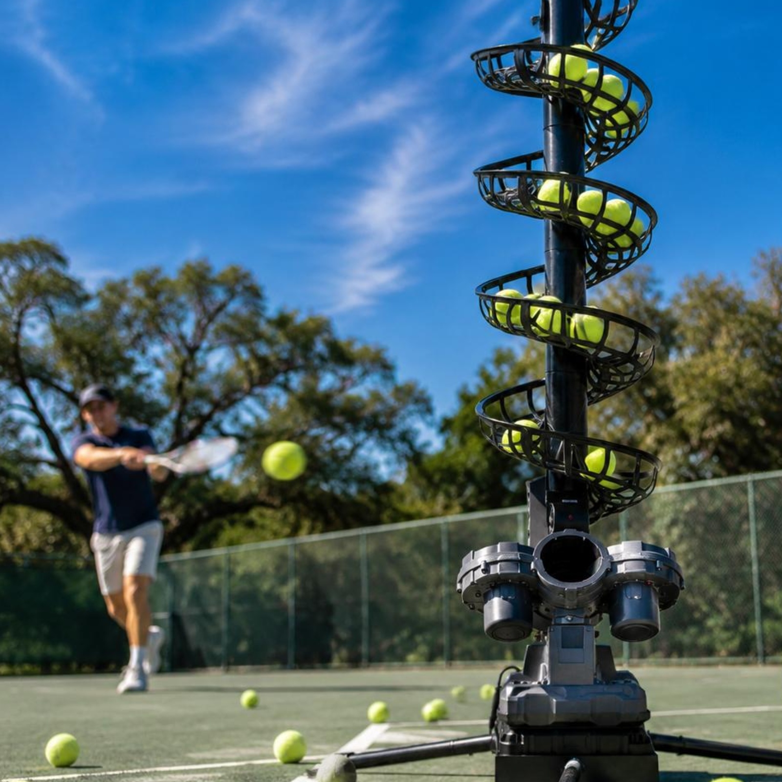 Tennis Ball Machine Multi-Angl - огляд і ціна Sports Equipment For Tennis