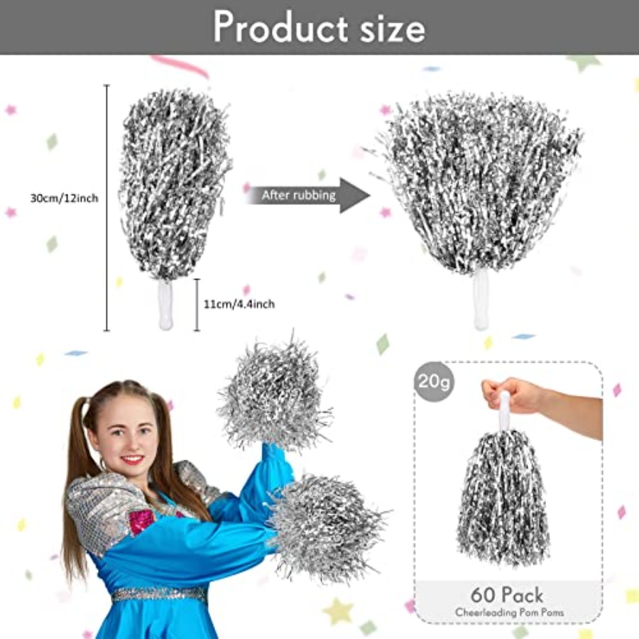 60/120 Pcs Cheerleading Pom Po - огляд і ціна Cheerleading Pom Pom