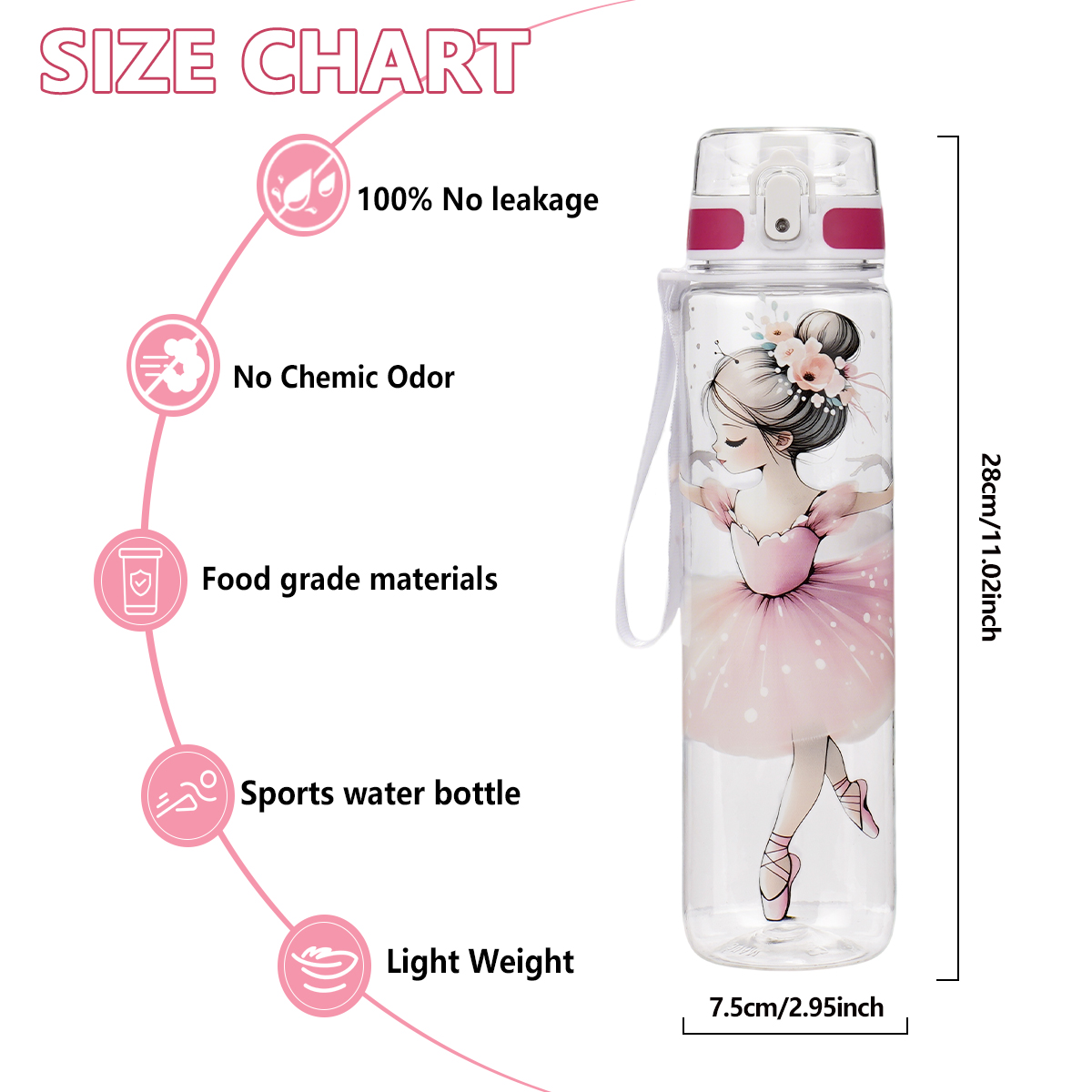 Ballerina Print 1000ml Sports  - огляд і ціна Sports Equipment Names