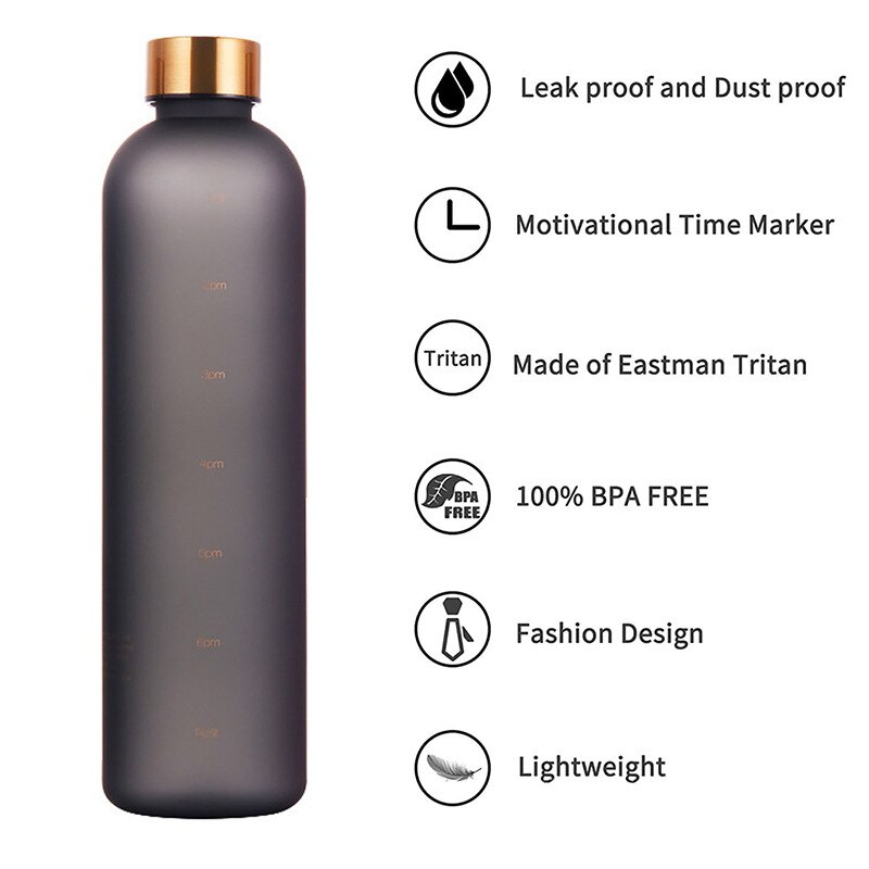 1000ml Bottle With Time Marker - огляд і ціна Sports Equipment Names